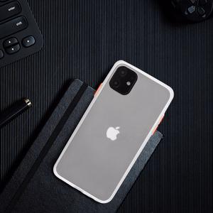 Viedtālruņa apvalks Vennus Color Button Bumper Samsung Galaxy S21 Ultra - caurspīdīgs