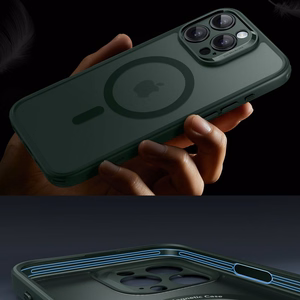 ESR Klasisks Pro komplekts Halolock Magnētiskais iPhone 16 Pro Max viedtālruņa apvalks - zaļš (m)