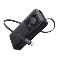 Portatīvais lādētājs Baseus OS Free2Pull 10000mAh 30W + kabelis (melns)