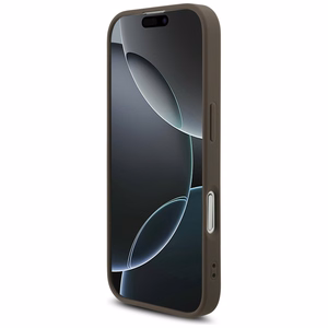 Guess 4G Strap Triangle Logo Magnētiskais viedtālruņa apvalks iPhone 17 - brūna