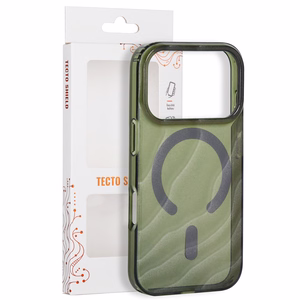 „Tecto Shield Desert Mag“ vāciņš modelim iPhone 17 Pro 6,3" / iPhone 18 Pro 6,3", tumši olīvzaļš