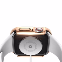 Rūdīta stikla korpuss Dux Ducis Hamo Apple Watch 45mm rozā krāsā