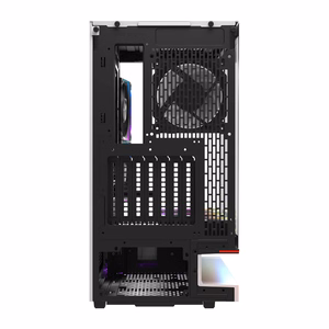 DarkFlash F1 ATX datora korpuss ar 6 ventilatoriem, balts