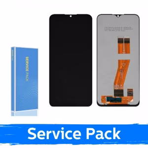 LCD Displejs Samsung A025G A02s EU Melns (Service Pack / Aftermarket)(NF versija)