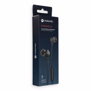 Vadu austiņas ar mikrofonu MOTOROLA Earbuds 3-S melnas