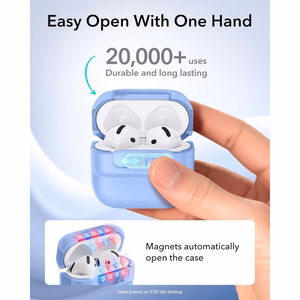 ESR Pulse HaloLock MagSafe  Apple AirPods 4 / 5 vāciņš, gaiši zils