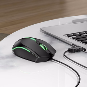 Vadu spēļu pele Hoco USB A 2400 dpi GM37 melna
