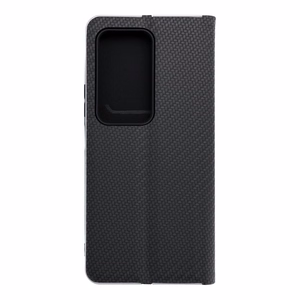 LUNA Book Carbon viedtālruņa apvalks Xiaomi Redmi 15 4G / 5G (171.1) melns