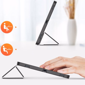 DUX DUCIS planšetdatora apvalks DOMO salokāms ar zīmuli uzglabāšanas vietu SAMSUNG Tab S9 Plus - melns