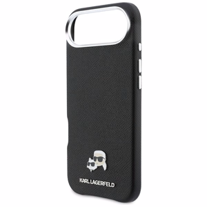 Karl Lagerfeld Karl & Choupette Head Pins Saffiano MagSafe Maciņš for iPhone Air - melns
