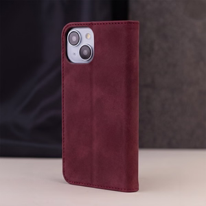 Smart Suede maciņš Honor 600 / Honor 600 Pro bordo