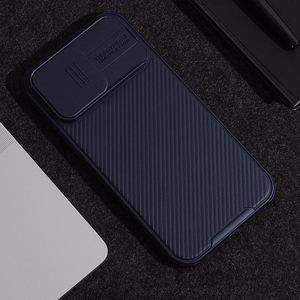Nillkin CamShield Pro magnētiskais viedtālruņa apvalks iPhone 15 Plus ar kameras aizsardzību - melns
