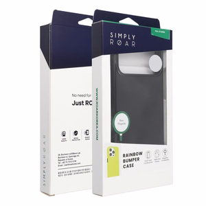 ROAR viedtālruņa apvalks RAINBOW BUMPER IPHONE 16 melns