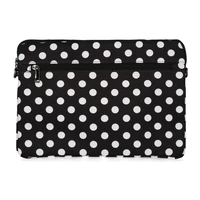Wonder Planšetdatora maciņš 15-16 collas melns ar taškotu rakstu