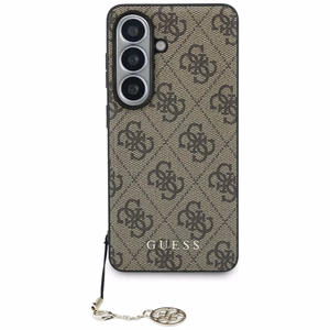 Guess maciņš 4G Classic Logo Charm MagSafe for Samsung Galaxy S26 brūns
