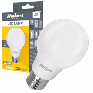 Rebel A60 E27 LED spuldze, 8,5 W, 6500 K, 230 V
