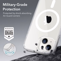 ESR Classic Hybrid Halolock viedtālruņa apvalks iPhone 13 / iPhone 14 ar MagSafe - skaidrs