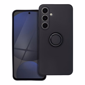 Silikona RING viedtālruņa apvalks SAMSUNG S24 FE melns