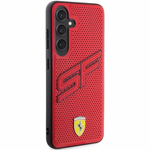Ferrari Big SF Perforated viedtālruņa apvalks Samsung Galaxy S24 - sarkans