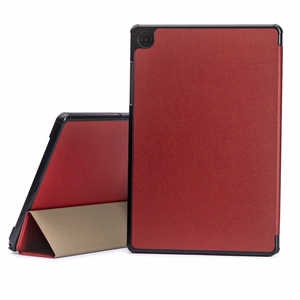 Korpuss Reach Smart Leather Samsung X610/X616 Tab S9 FE Plus bordo krāsā