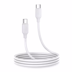 Joyroom Long-Lasting Series A9 USB-C / USB-C PD QC kabelis 60W 3A 1m - balts