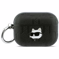 Karl Lagerfeld Monogram Choupette Head Maciņš for AirPods Pro 3 - melns