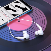 Borofone Austiņas BM100 Pro Fuente ar mikrofonu Type C (DAC) baltas