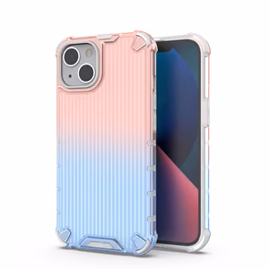 Ombre Protect viedtālruņa apvalks iPhone 14 rozā un zila bruņots apvalks