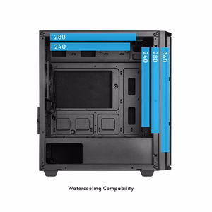 Chieftec Pro Mini AZ-01B-OP datora korpuss, MidiTower, MicroATX, melns