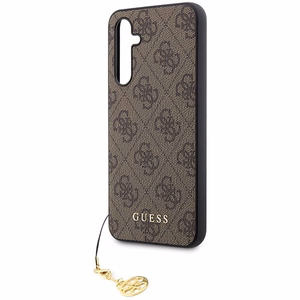 Guess GUHCS23FEGF4GBR S23 FE S711 brūns/brūns cietais apvalks 4G šarma kolekcija