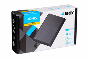 iBox HD-05 HDD/SSD enclosure melns 2.5"