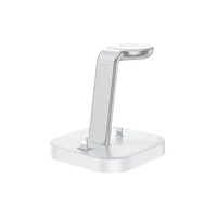 Bezvadu lādētājs Hoco CW43 Graceful 3-in-1 balts