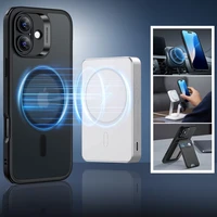 ESR Classic Hybrid Halolock MagSafe apvalks komplekts + rūdītais stikls iPhone 16 - daļēji caurspīdīgs