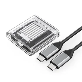 Orico TC20-M2-10G M.2 NVME USB-C 3.2 disku ietvars - caurspīdīgs