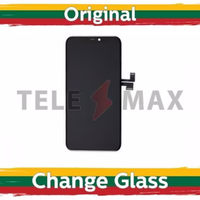 LCD Displejs Saderīgs ar iPhone 11 Pro Melns (Renewed:Telemax)