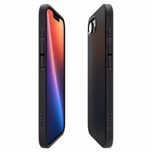 Spigen Liquid Air Mag MagSafe iPhone 16e apvalks - Matēts melns