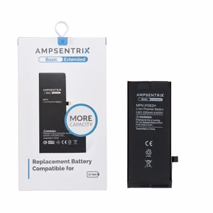 AmpSentrix Basic baterija iPhone SE 2020 (liela ietilpība 2250 mAh)