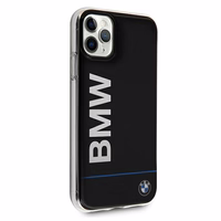 BMW Signature drukāts logotips iPhone apvalks iPhone 11 Pro - melns