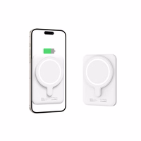 Tech-Protect LifeMag PB10 portatīvais lādētājs ar MagSafe 5000mAh 15W USB-C ports - balta + USB-C kabelis