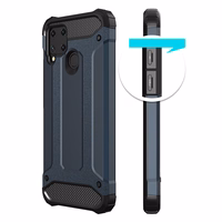 Hybrid Armor viedtālruņa apvalks Realme 10 5G / Realme 9i 5G bruņu hibrīda apvalks melns