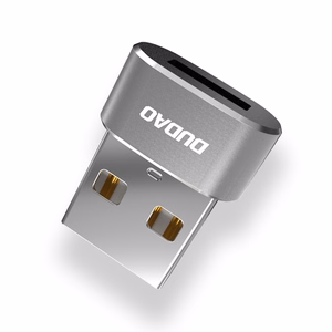 Dudao adapteris no USB Type-C uz USB melns (L16AC black)