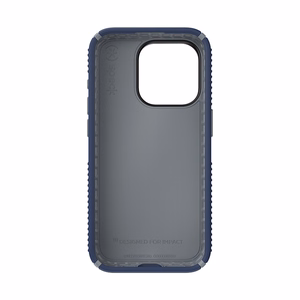 Speck Presidio2 Grip vāciņš ierīcei iPhone 15 Pro, “Coastal Blue / Dust Grey” krāsā