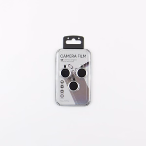 Komplekts of lens glasses for iPhone 17 Pro Max sudraba
