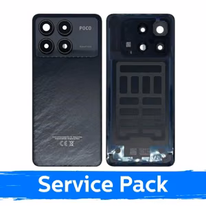 Xiaomi Poco F6 Pro 5G aizmugurējais vāciņš, melns (servisa iepakojums)