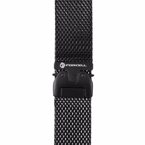 FORCELL F-DESIGN FA11 nerūsējošā tērauda siksniņa APPLE pulkstenim 38 / 40 / 41 mm melna