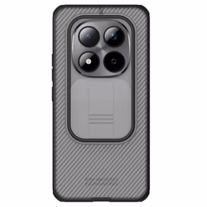 Nillkin CamShield Pro maciņš Xiaomi Redmi Note 15 Pro+ 5G/Poco M8 Pro 5G caurspīdīgs melns