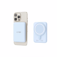 Tech-Protect LifeMag PB10 portatīvais lādētājs ar MagSafe 5000mAh 15W USB-C ports - zila + USB-C kabelis