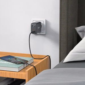 Acefast A29 PD50W GaN (USB-C + USB-C) divu portu lādētājs melns
