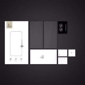 Rūdītais stikls Tech-Protect Glass Set+ 3 gab. Samsung Galaxy S25 Edge - Caurspīdīgs