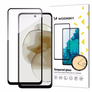Wozinsky Full Glue закалённое стекло для Motorola Moto G73